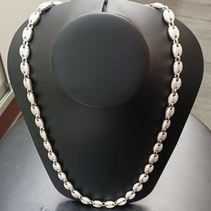 925 Sterling Silver Gucci Puff Style Moissanite Diamond